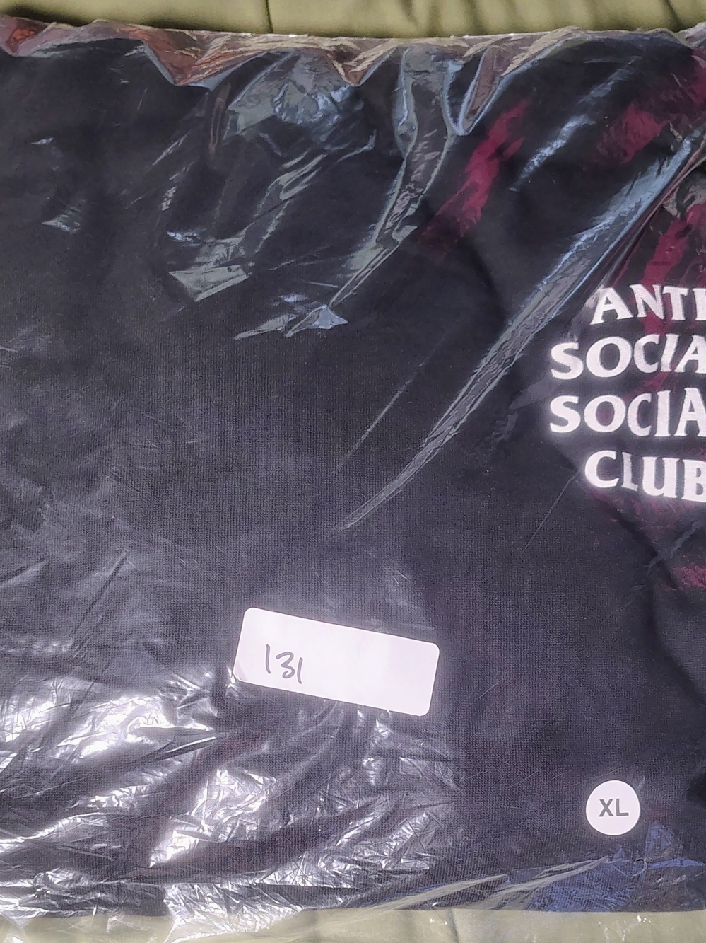 Anti Social Social Club Black Sweatshirt with White Logo